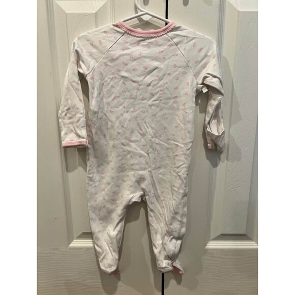 Ralph lauren girls footed kimono style outift white with pink alphabet size 9 mo - Picture 3 of 6